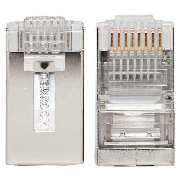  Коннектор RJ45 (8P8C) кат.5E экранир. 30мкд универс. (уп.20шт) TERACOM PRO EKF TRP-PLUG-5EFTP-20 фото в каталоге от BTSprom.by