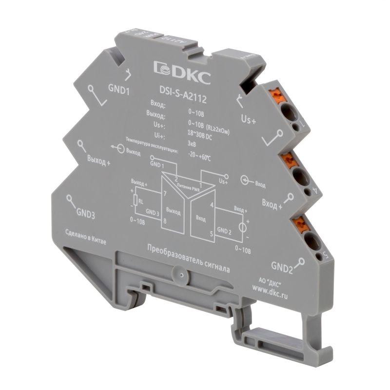 преобразователь сигнала dsi 6.2мм 1 вход 0-10в 1 выход 0-10в dkc dsi-s-a2112 от BTSprom.by