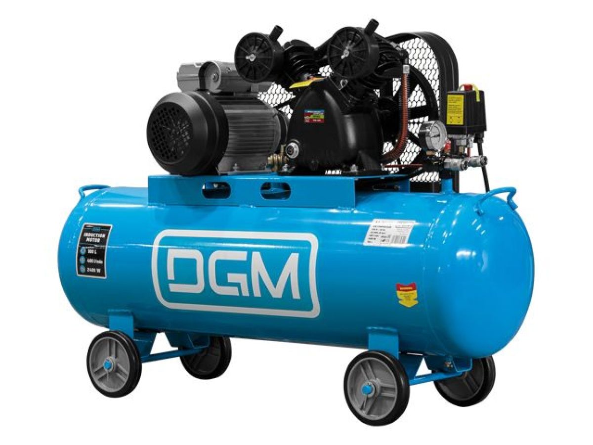 компрессор dgm ac-2100b ременной (400 л/мин, 8 атм, ременной, масляный, ресив. 100 л, 230 в, 2.4 квт) dg2720-2 от BTSprom.by