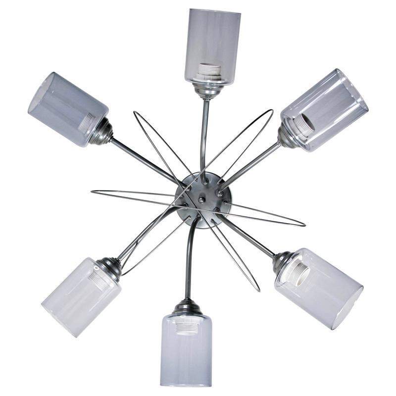  Светильник "Орбиталь" 161 (плафон 8386) НСБ 01-6х60-106 Е27 ИУ потолочн. хром Элетех 1005404478 фото в каталоге от BTSprom.by