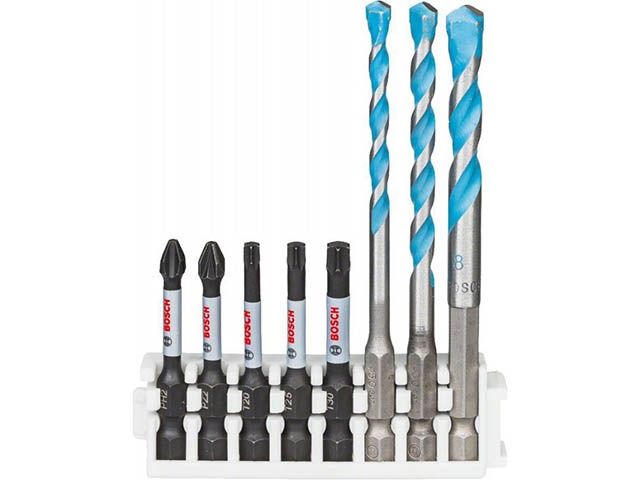 набор бит и сверл bosch impact control (8 пр.) (3 сверла 5,6,8мм, 5 бит ph2, pz2, t20, t25, t30 50 мм) 2608577144 от BTSprom.by