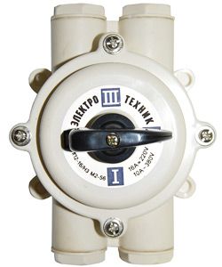 переключатель пакетный пп 2-16/н3 м2 пл. 56 16а пластмассовый корпус ip56 электротехник et008588 от BTSprom.by