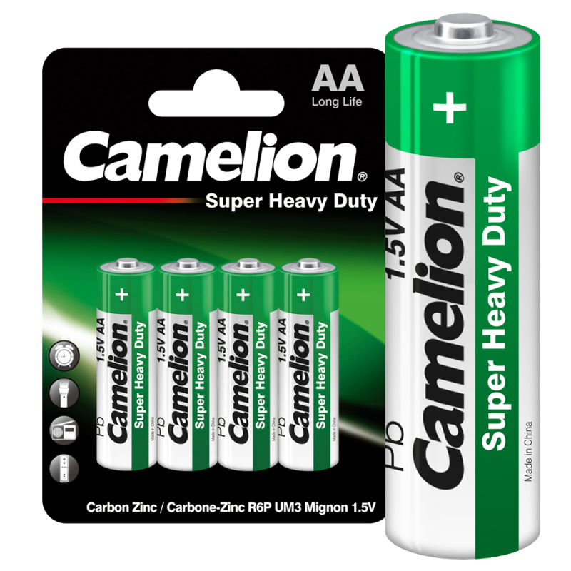 элемент питания солевой aa/r6 bl-4 (блист.4шт) camelion 1669 от BTSprom.by