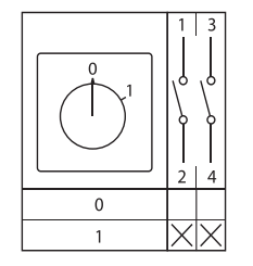  Переключатель кулачковый ПК-1-12 2П 10А "0-1" EKF pk-1-12-10 фото в каталоге от BTSprom.by