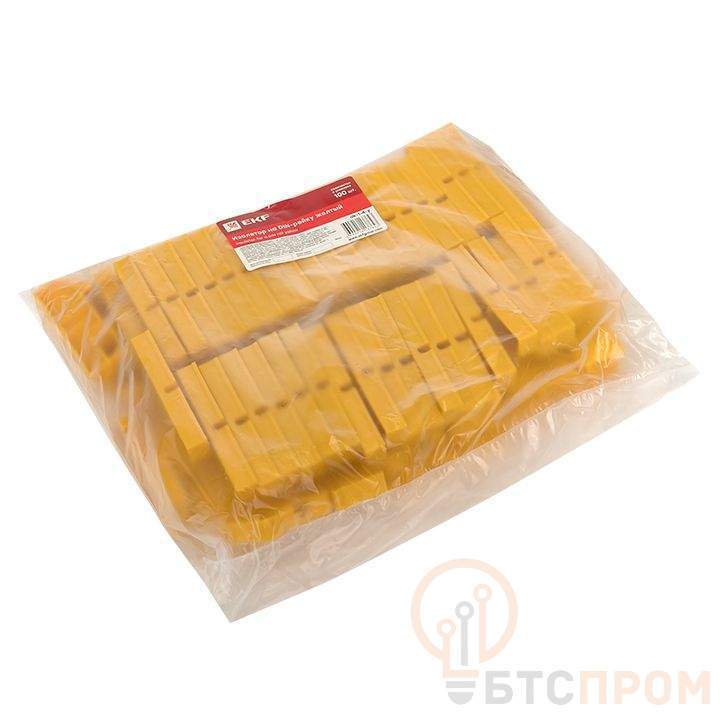 Изолятор на DIN-рейку желт. PROxima EKF ak-1-4-y фото в каталоге от BTSprom.by