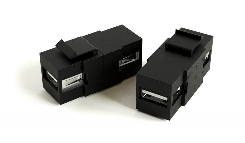 вставка kj1-usb-a2-bk формата keystone jack с прох. адапт. usb 2.0 (type a) rohs черн. hyperline 251214 от BTSprom.by