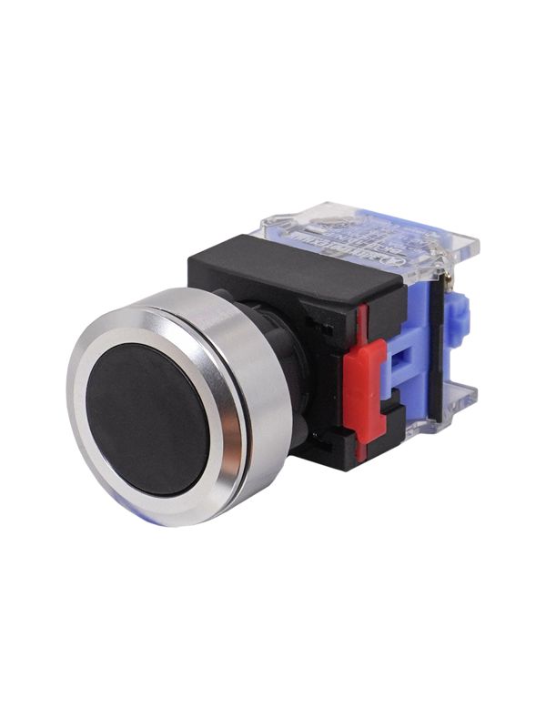 выключатель кнопочный вк30-10/n/p 1но цилиндр d30мм ip65 черн. электротехник et859209 от BTSprom.by