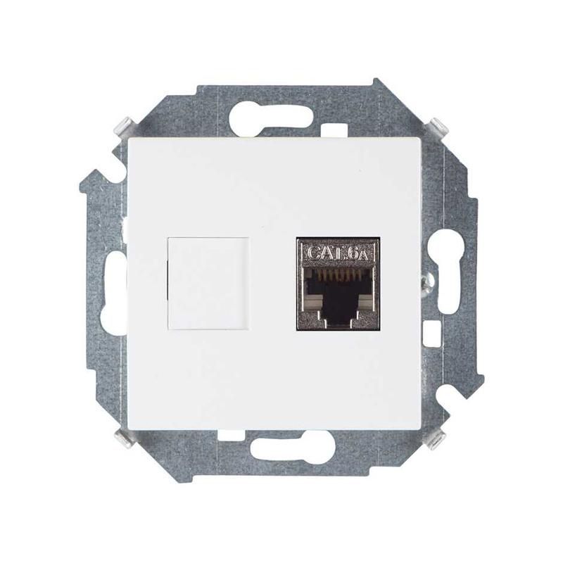 розетка компьютерная simon15 rj45 кат.6a amp ftp бел. simon 1591563-030 от BTSprom.by