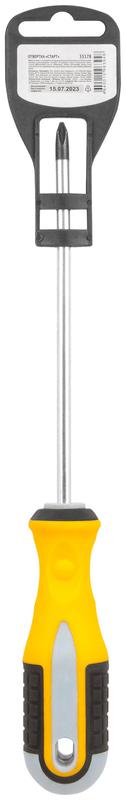  Отвертка "Старт" CrV сталь прорезиненная ручка 6х150мм РН2 FIT 55178 фото в каталоге от BTSprom.by