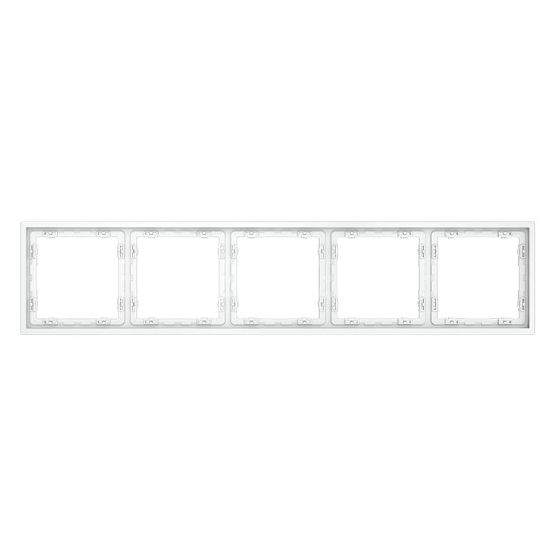 рамка 5-м s70 пластик. бел. матов. voltum vls100502 от BTSprom.by