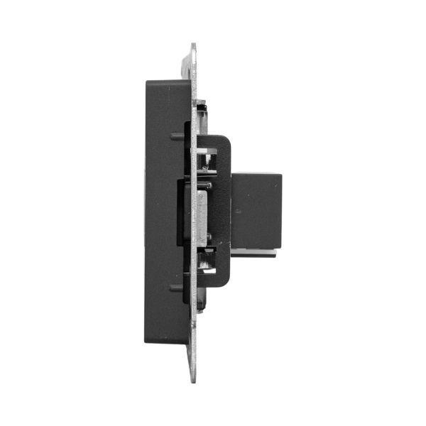  Розетка СП Эпика HDMI + RJ45 кат.5 механизм черн. EKF UP1-SOB-HDMI+RJ45 фото в каталоге от BTSprom.by