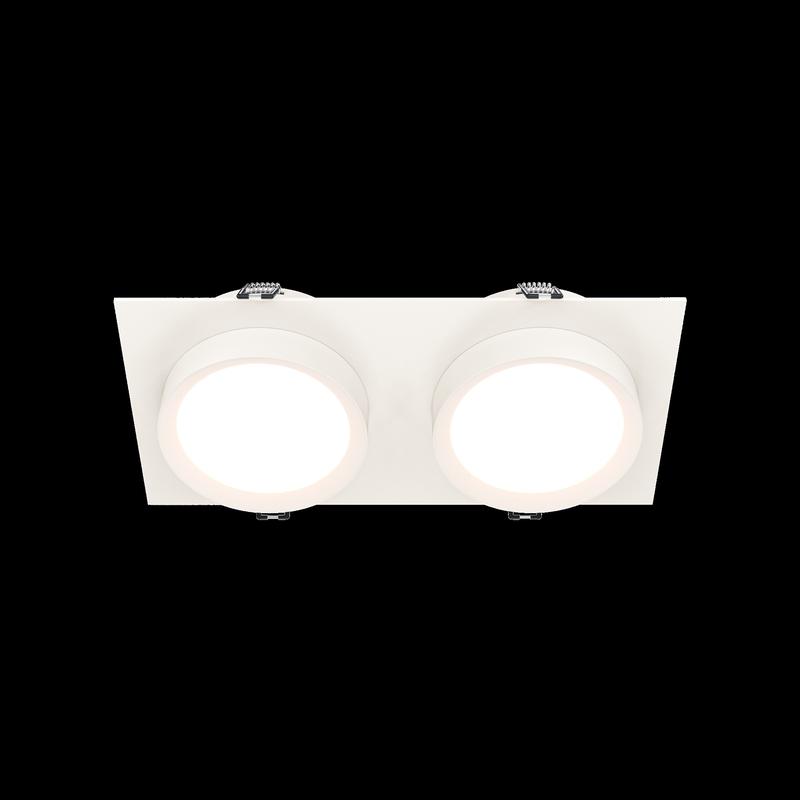  Светильник Hoop 2х12Вт GX53 встраив. Maytoni DL086-02-GX53-SQ-W фото в каталоге от BTSprom.by