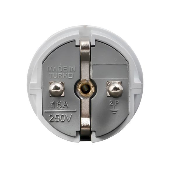  Вилка прямая 16А 250В усиленная с заземл. бел. PROxima EKF AVP16-10-r фото в каталоге от BTSprom.by