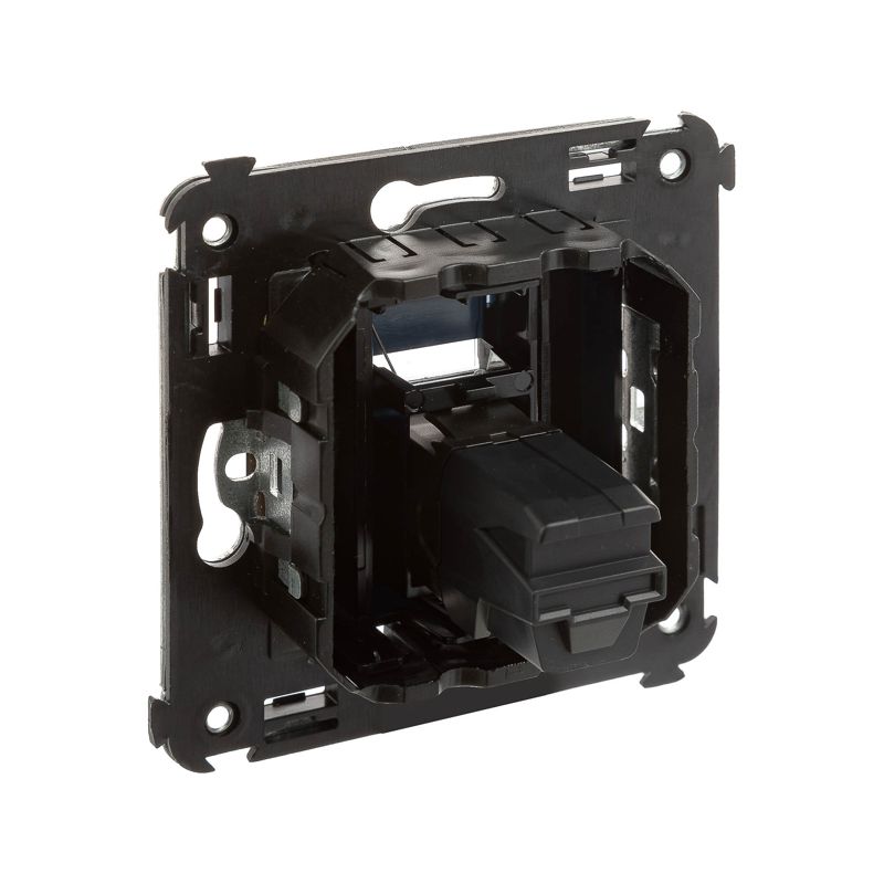  Розетка USB 3.0 1-м СП Avanti "Черный квадрат" тип А-А DKC 4402303 фото в каталоге от BTSprom.by