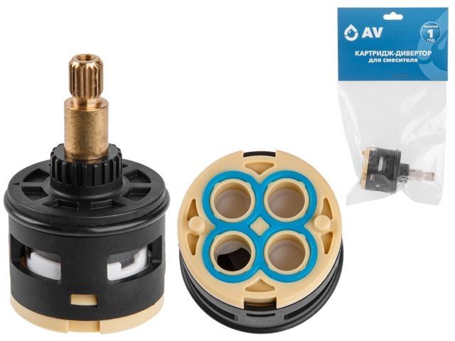картридж-дивертор d35 для смесителя, тип f, av engineering (4 выхода) avsss-101 от BTSprom.by