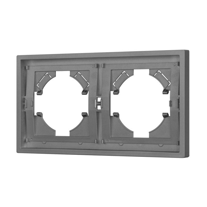 рамка 2-м frm-tendo-pl-2-gr пластик. сер. arlight 053841 от BTSprom.by