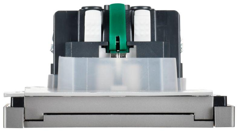  Розетка СП FORTE&PIANO16А IP44 FP519 с заземл. защ. шторки с крышкой безвинт. крепл. сталь IEK FP-R16-16-1-44-K46 фото в каталоге от BTSprom.by