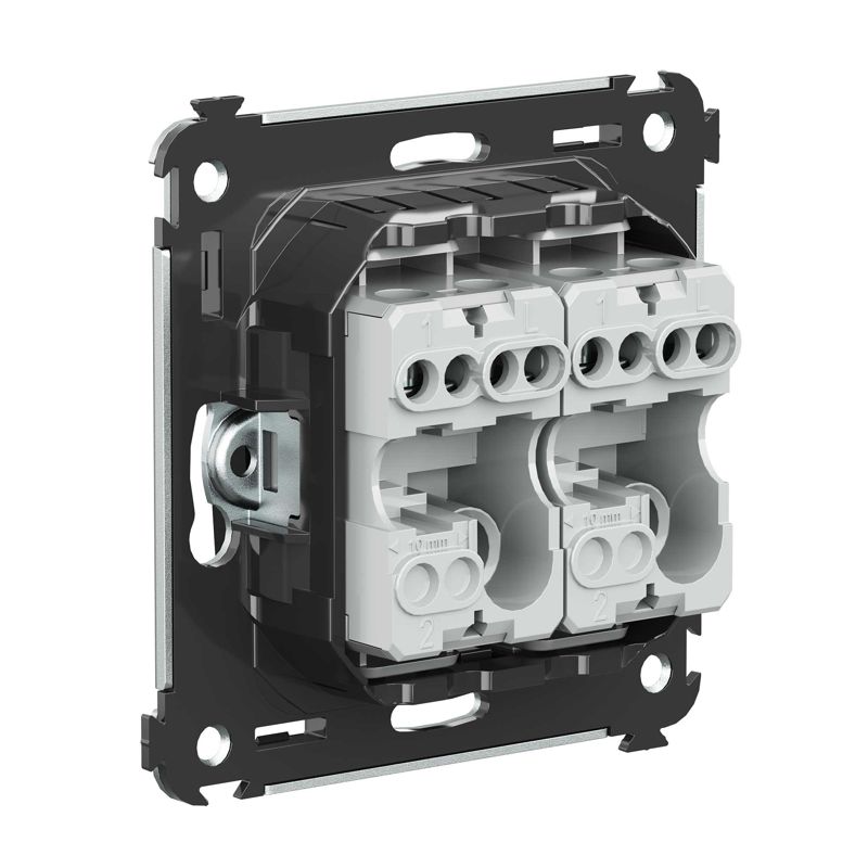  Выключатель 2-кл. СП Avanti "Черный матовый" DKC 4412104 фото в каталоге от BTSprom.by