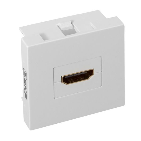  Розетка HDMI 1-м СП 2мод. без индикатора бел. EKF E2MR-21HDMI-10 фото в каталоге от BTSprom.by