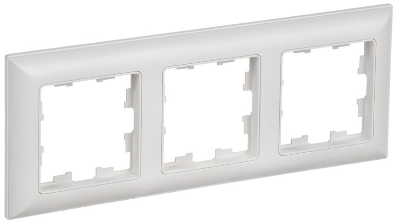 рамка 3-м brite ру-3-браб арктич. бел./бел. iek br-m32-12-k91 от BTSprom.by