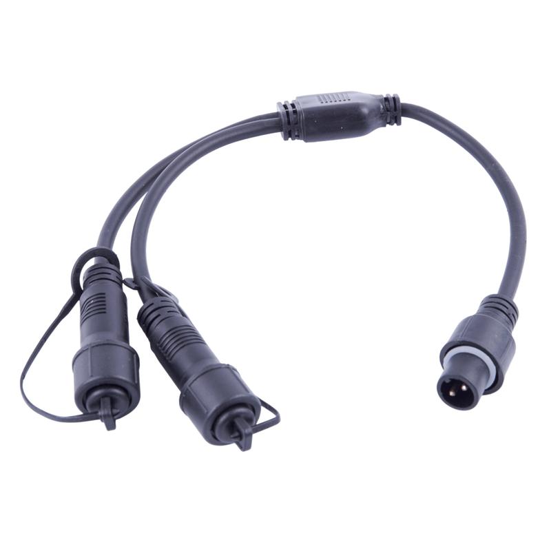 провод-разветвитель для гирлянд ucx-f90 s2/0.4m/bk серии f90pro 0.4м 2 выхода статика/мерцание ip67 черн. uniel ul-00013233 от BTSprom.by