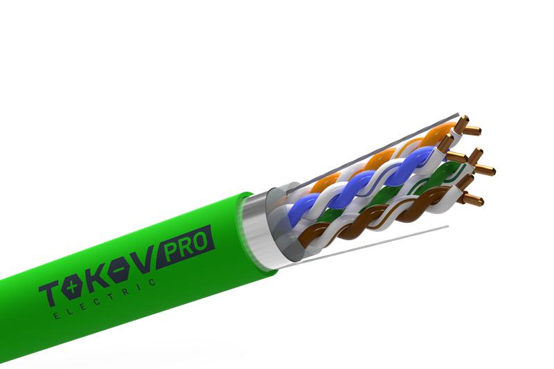 кабель витая пара f/utp 4х2х23awg(0.57мм) кат.6 pvcls нг(а)-lsltx indoor 305м (м) pro tokov electric tkp-c11-f42-6-ru-lsltx от BTSprom.by
