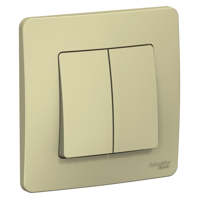 переключатель проходной 2-кл. сп blanca 10а ip20 (сх. 6+6) 250в беж. se blnvs106607 от BTSprom.by