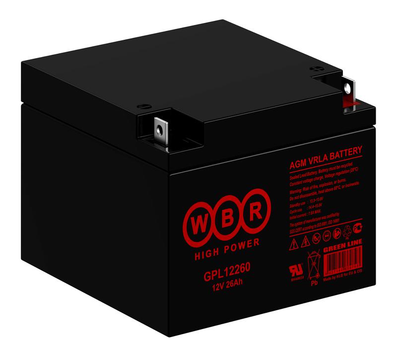  Аккумулятор 12В 26А.ч WBR GPL12260 WBR фото в каталоге от BTSprom.by