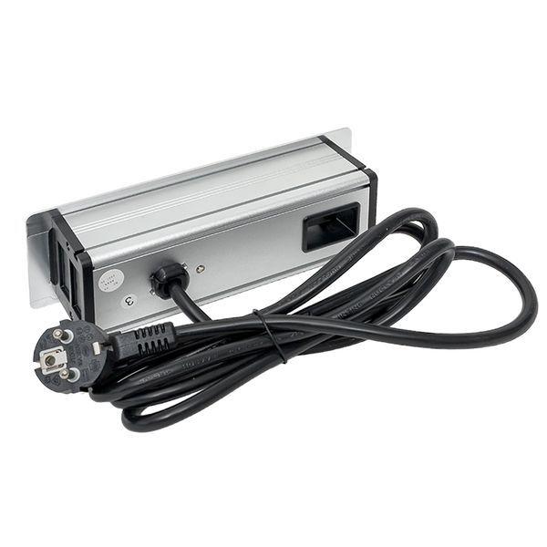  Блок розеточный встраиваемый настольный 8 модулей C-Line EKF cl-vnbin-8-s фото в каталоге от BTSprom.by