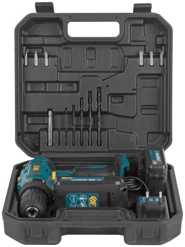  Дрель-Шуруповерт акк. 18В; 0-400/1450 об/мин; 29 Нм; 2 (Li-Ion) 1.3 Ач; 1.5 ч.; рез. накл.; кейс FIT 80189 фото в каталоге от BTSprom.by