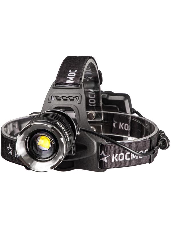 фонарь налобный аккум. 10вт p70 led/li-ion18650 3х1200ма.ч алюм. космос (koc853lit) от BTSprom.by