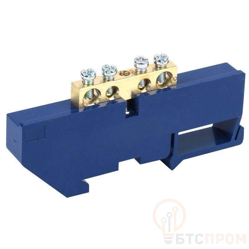 Шина "N" нулевая с синим изолятором на DIN-рейку 6x9мм стойка бол. 4 группы Rexant 11-2338 фото в каталоге от BTSprom.by  Шина "N" нулевая с синим изолятором на DIN-рейку 6x9мм стойка бол. 4 группы Rexant 11-2338 фото в каталоге от BTSprom.by