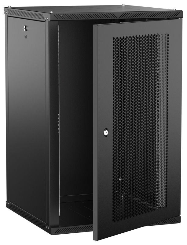 шкаф linea w 2.0 18u 600х600мм дверь перфорир. черн. itk lwr5-18u66-pf-2 от BTSprom.by