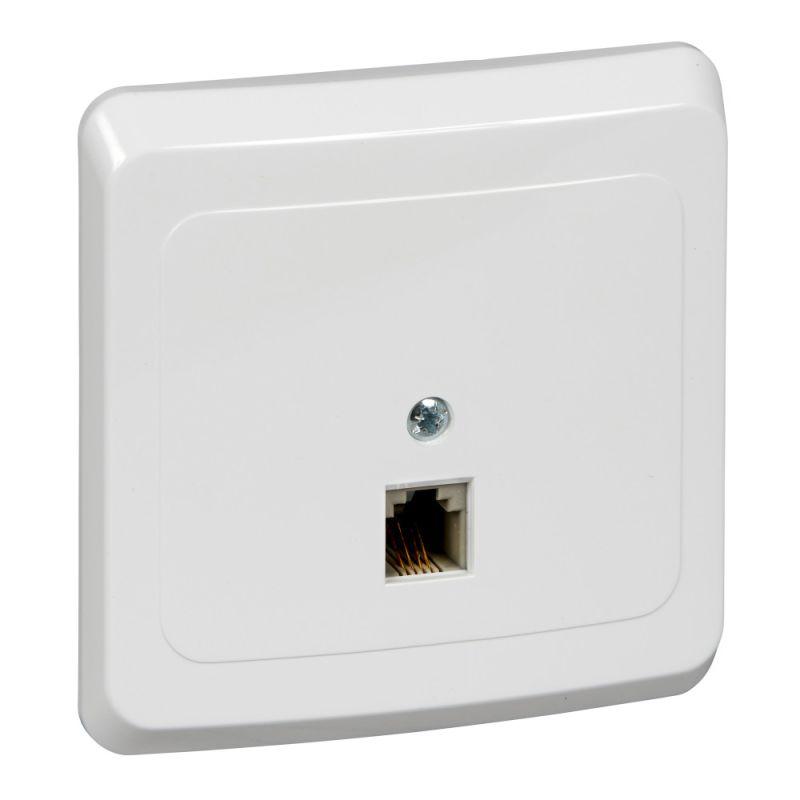 розетка телефонная 1-м сп этюд бел. se telc-001b от BTSprom.by