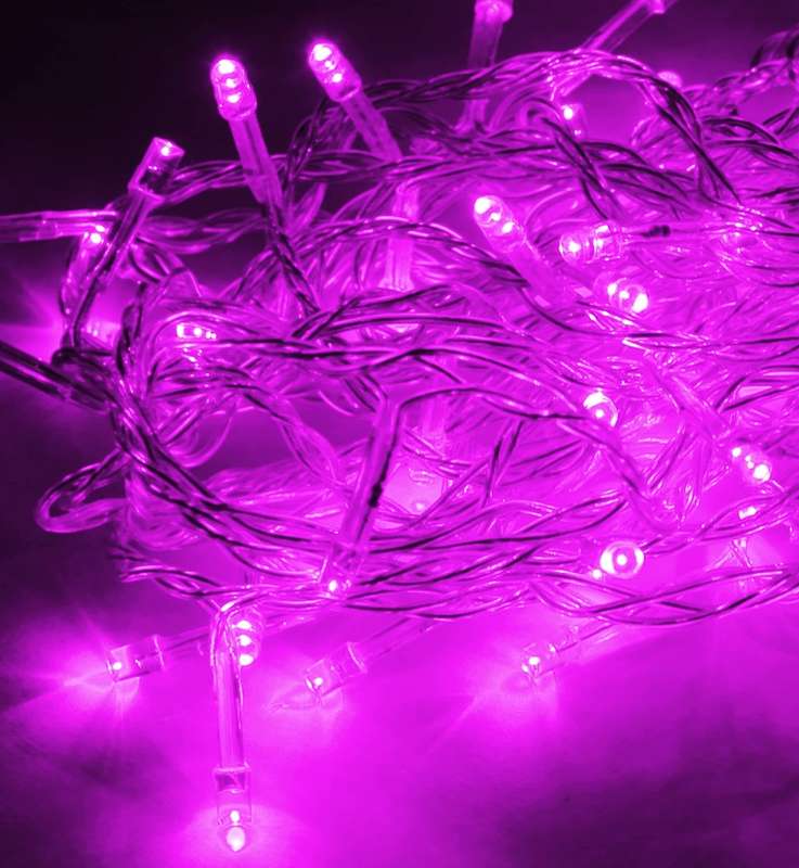 гирлянда светодиодная 50led провод 6.5м 8 режимов мигания космос koc_gir50led_v от BTSprom.by