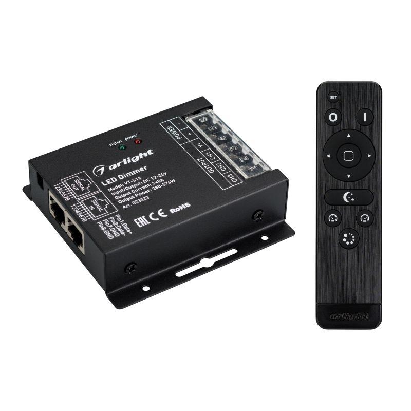 диммер vt-s18-3х8a 12-24в пду стик 12 кнопок rf ip20 метал. arlight 023323 от BTSprom.by