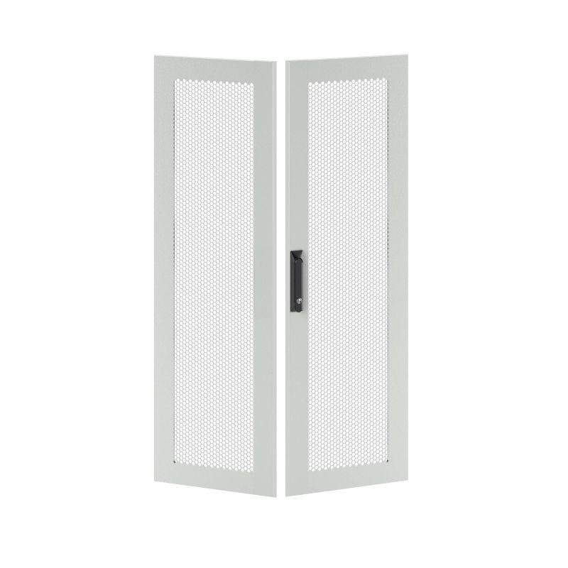 дверь двустворчатая для it-cqe 1200х800 перфорир. ral7035 dkc rgitcpmd1280 от BTSprom.by