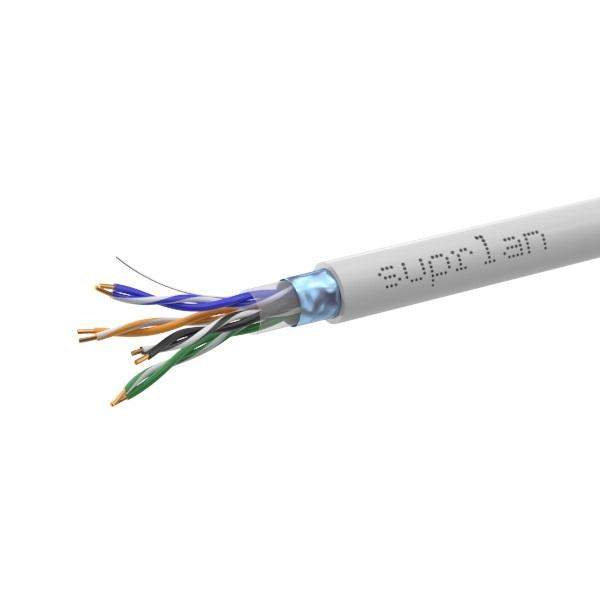 кабель витая пара f/utp кат.5e 4х2х24awg solid cu pvc standard сер. (м) suprlan 01-1031-1 от BTSprom.by