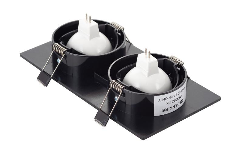  Светильник 10Вт GU5.3 IP20 LED встраив. пластик черн. DENKIRS 529039 фото в каталоге от BTSprom.by