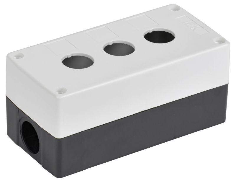корпус кп103-р 3-м для кнопок бел. iek bkp10-3-k01-r от BTSprom.by