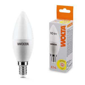 лампа светодиодная 10вт 3000к e14 wolta 25yc10e14 от BTSprom.by