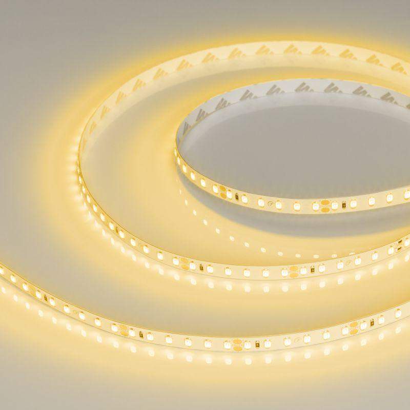 лента светодиодная rt-a120-8mm 24v yellow 9.6вт/м ip20 2835 открыт. (уп.5м) arlight 008780(2) от BTSprom.by