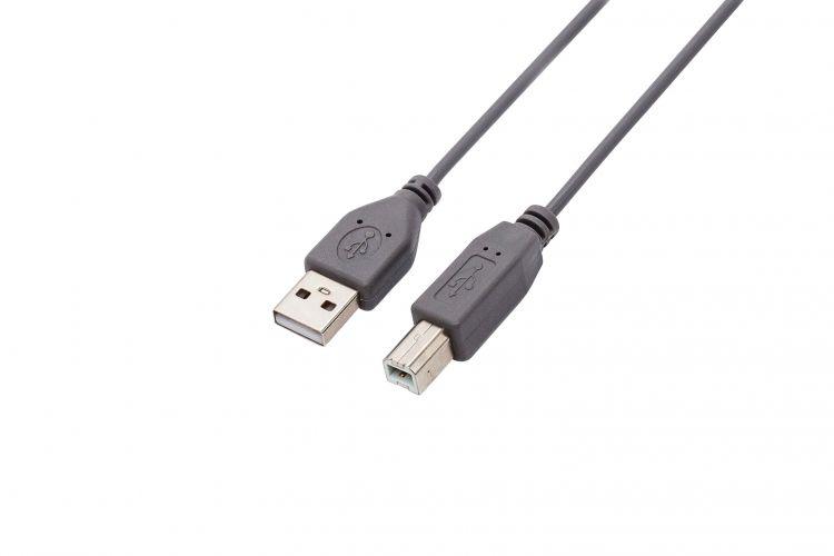 кабель usb 2.0 разъемы: usb a (m) - usb b (m) 1.8м сер. filum fl-c-u2-am-bm-1.8m от BTSprom.by