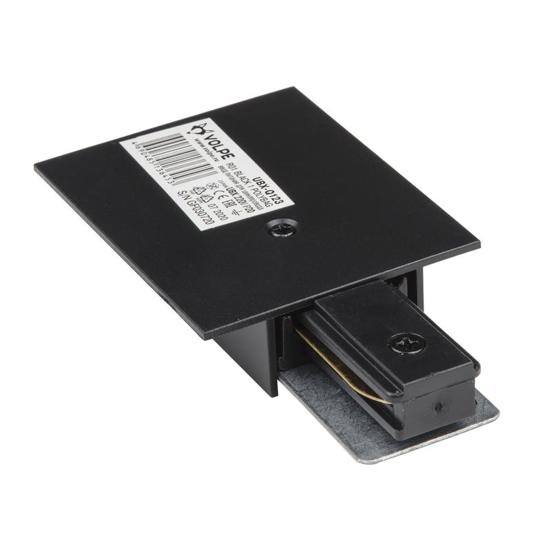 ввод питания для шинопровода ubx-q123 r01 black 1 polybag типа r однофазный черн. volpe ul-00007448 от BTSprom.by