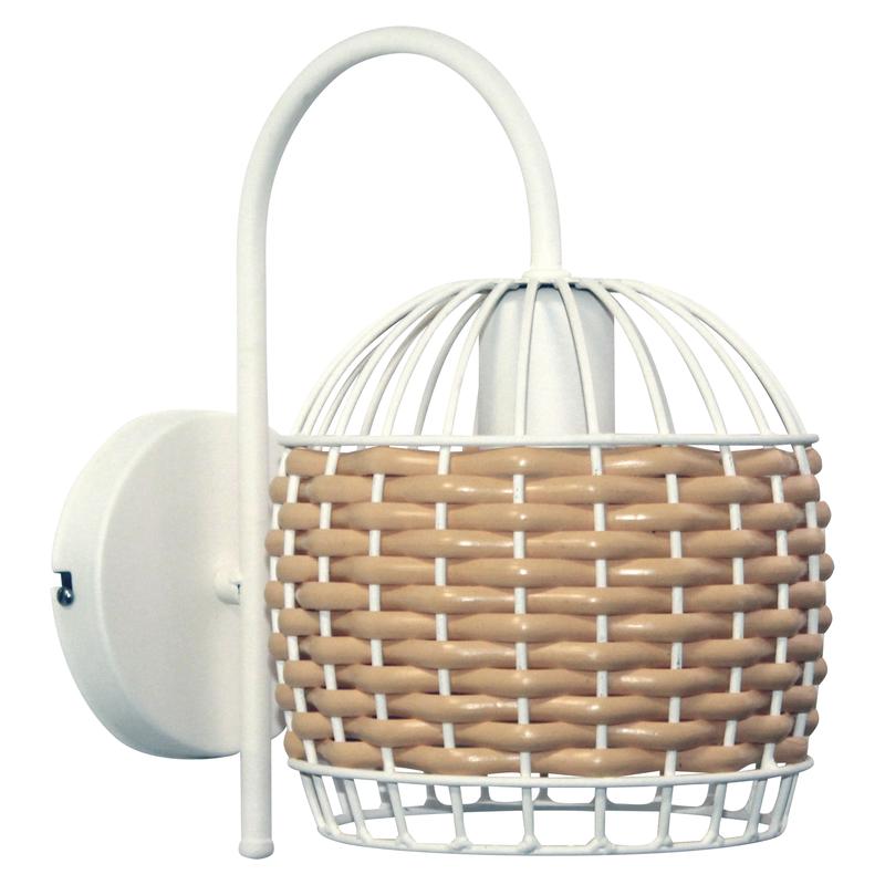 светильник "кантри" 511 нбб 01-60-175 (им) настенный оплетенный бел. муар элетех 1005405195 от BTSprom.by