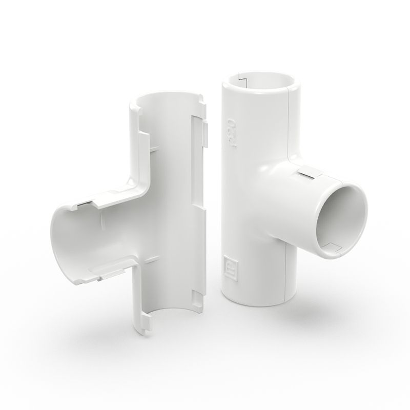 тройник разборный d20мм бел. промрукав pr.07320б от BTSprom.by