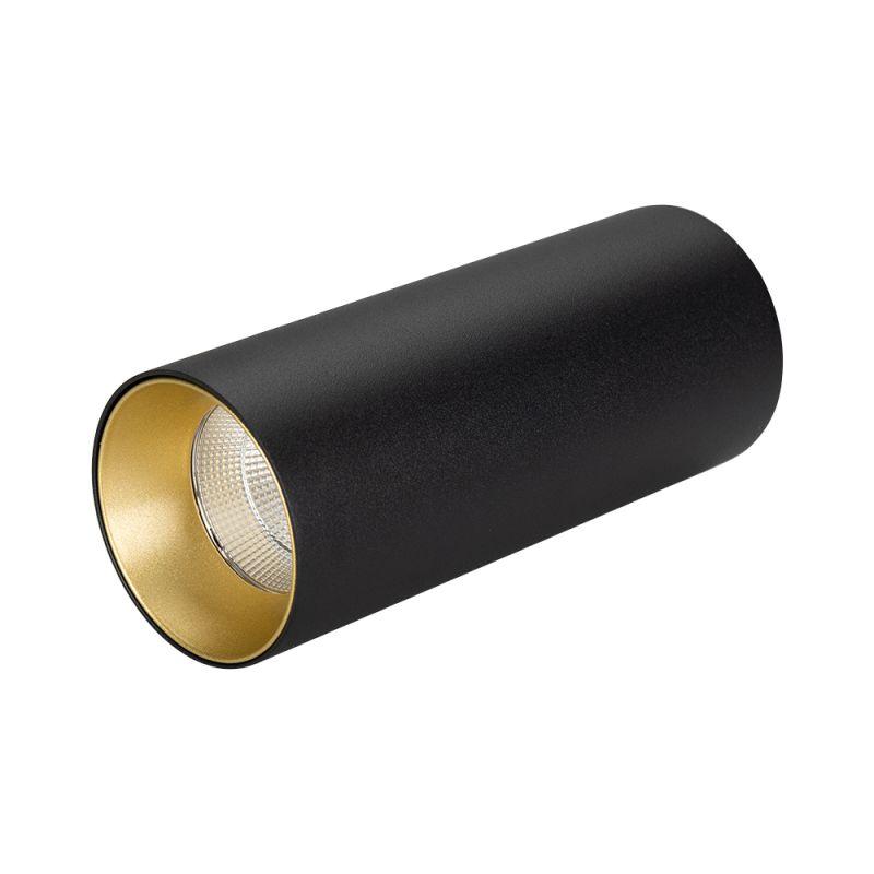 светильник sp-polo-surface-r65-8w warm3000 (bk-gd 40 deg) (ip20 металл) arlight 027508 от BTSprom.by