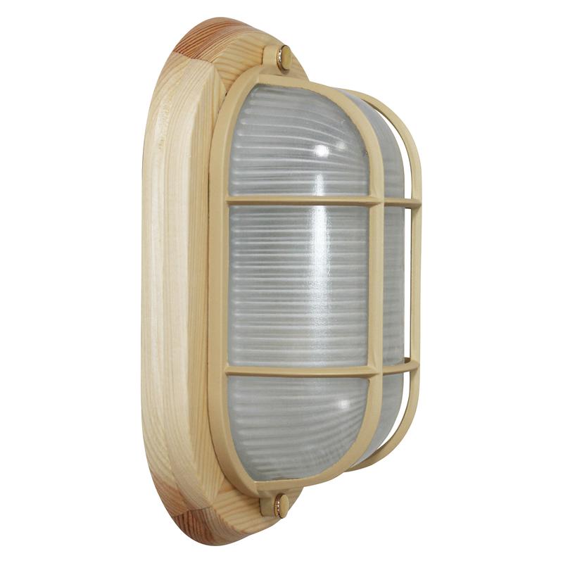  Светильник НПП 03-60-022 "Самарканд" 1402 60Вт E27 IP65 овал малый матов./корпус с решеткой дерево сосна (инд. упак.) Элетех 1005500985 фото в каталоге от BTSprom.by