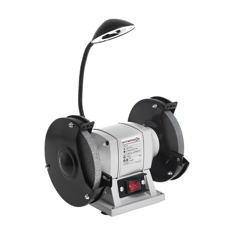 станок заточной т-150/150 с подсветкой диаметр шлифовального круга 150мм ширина 16мм 150вт интерскол 591.1.0.00 от BTSprom.by