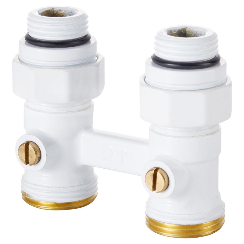 узел нижнего подключения прямой 1/2дюймх3/4дюйм ek бел. royal thermo нс-1559438 от BTSprom.by